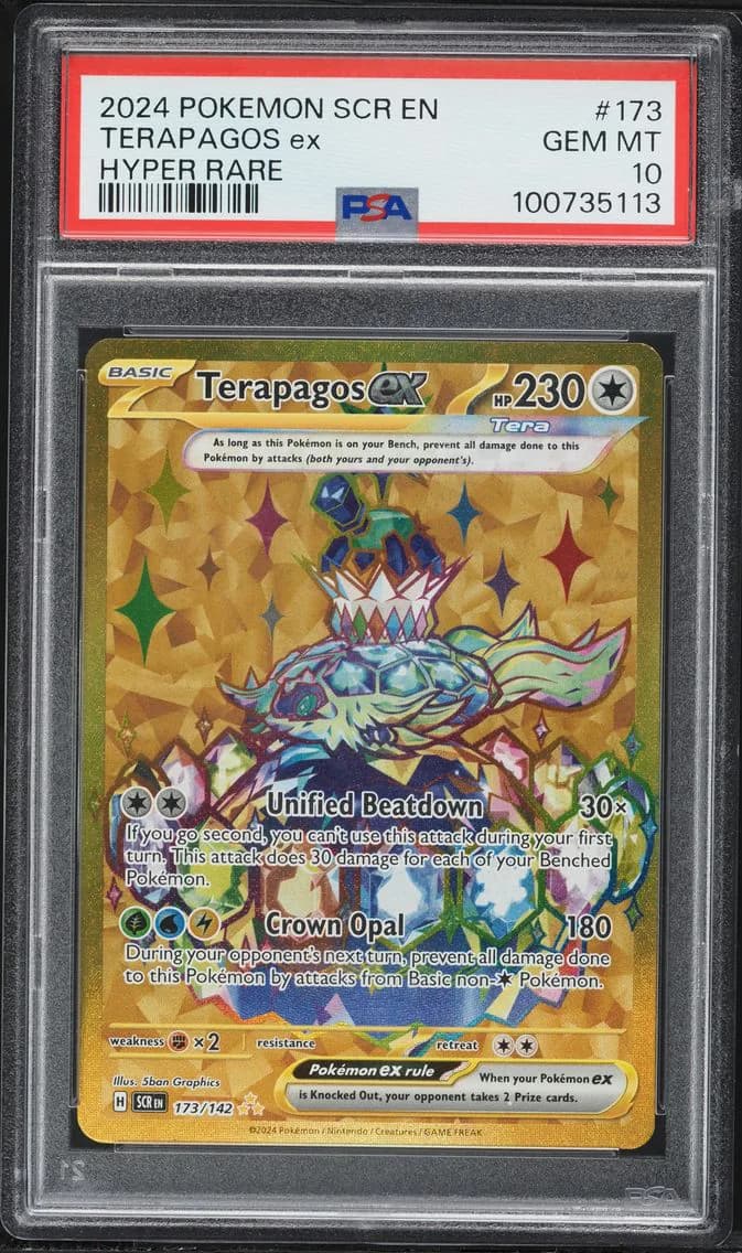 Terapagos EX, Stellar Crown, PSA 10
