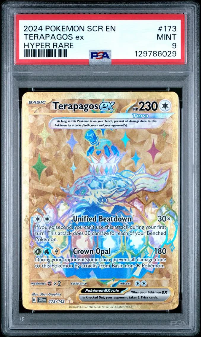 Terapagos EX, Stellar Crown, PSA 9