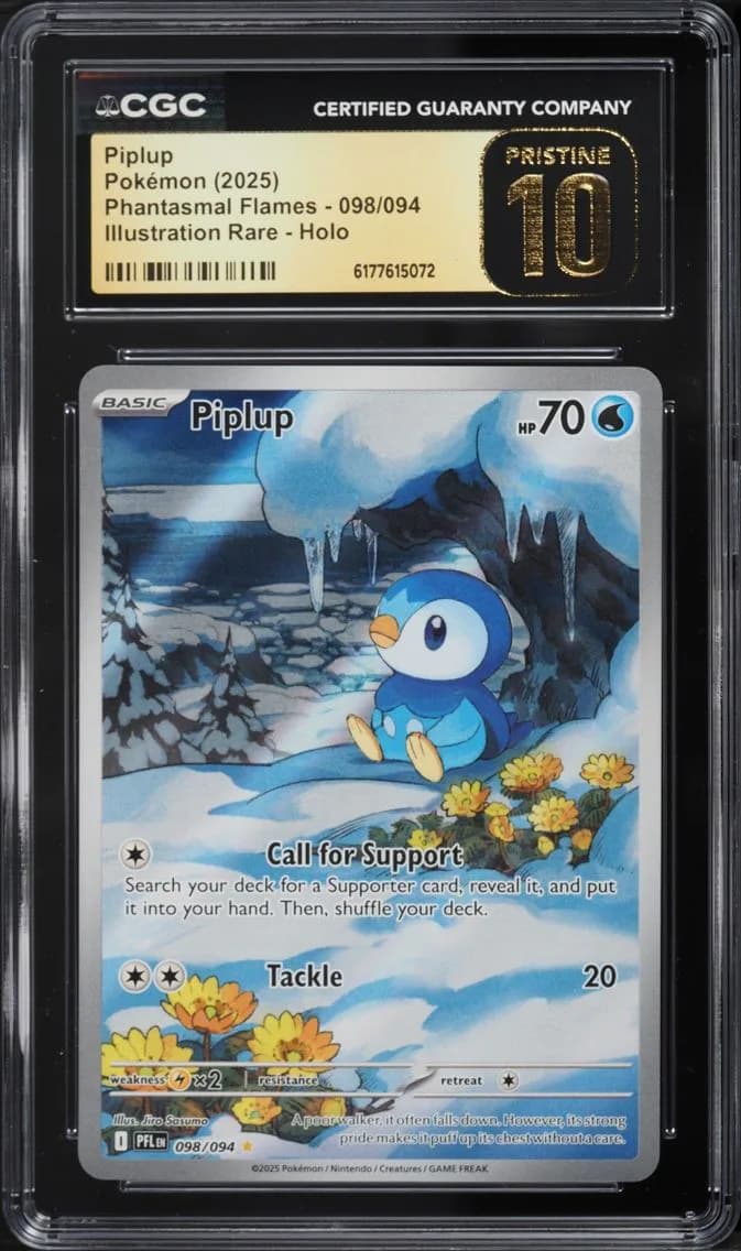 IR Piplup, Phantasmal Flames, CGC 10