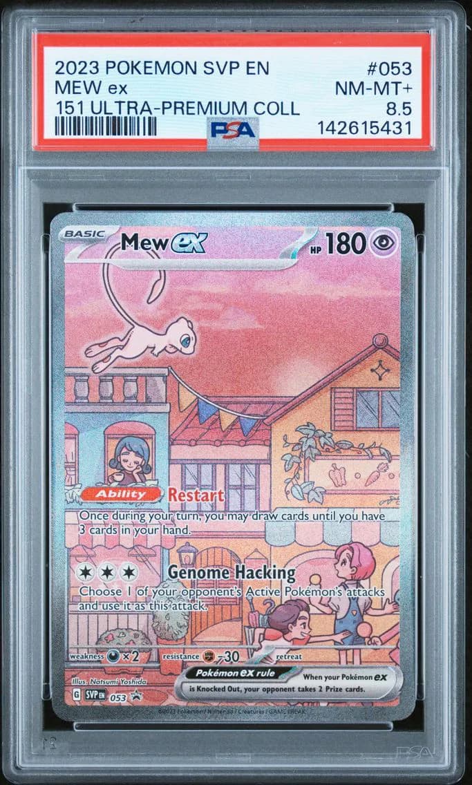 Mew EX, SV Black Star Promo, PSA 8.5