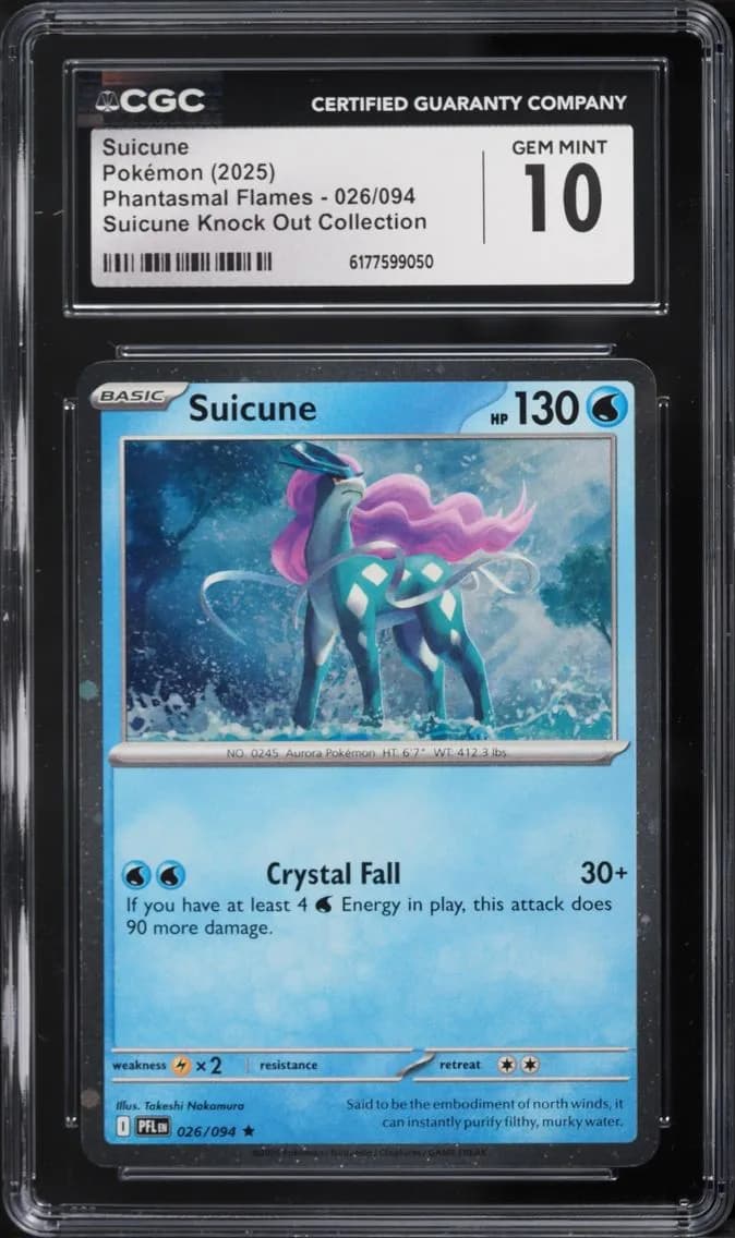 Collection Suicune, Phantasmal Flames, CGC 10