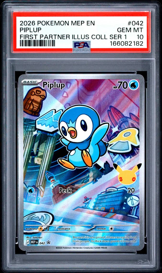 Piplup, Me Black Star Promo, PSA 10