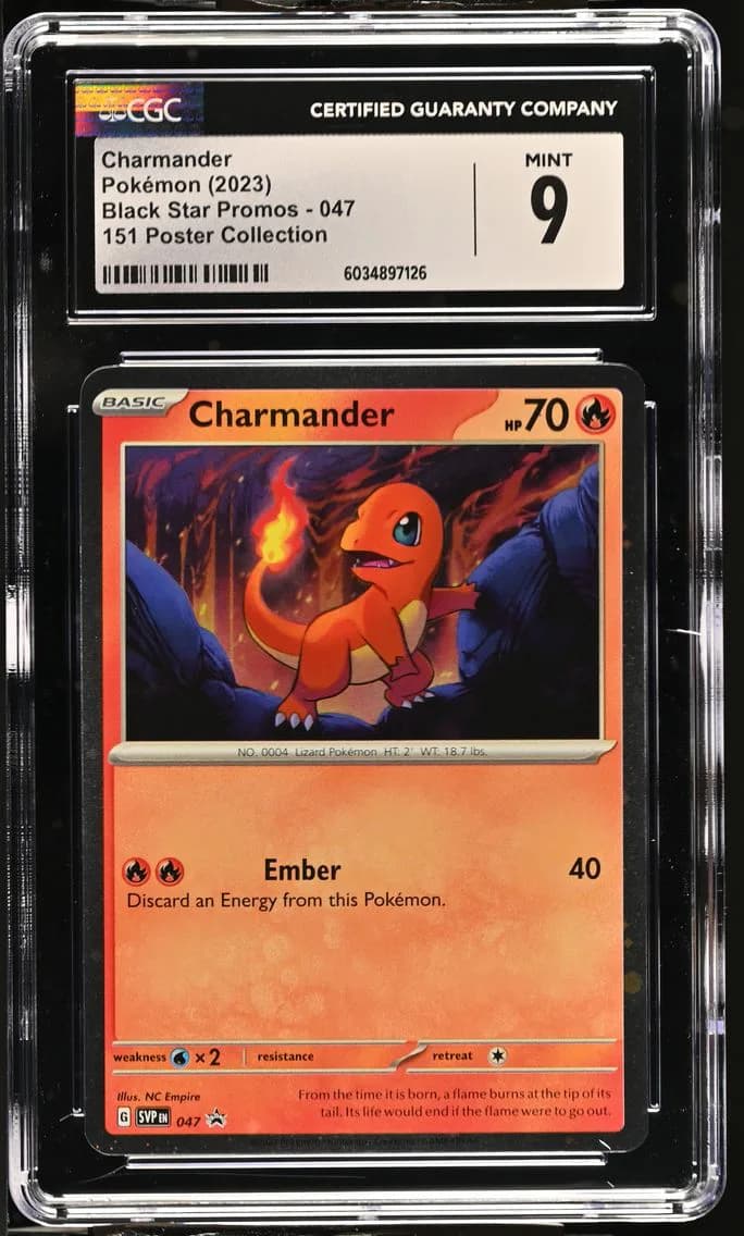 Charmander, Black Star Promos - Scarlet & Violet SVP EN, CGC 9