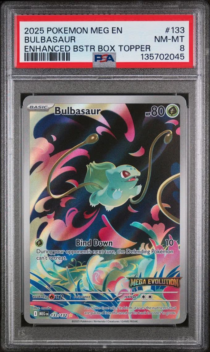 Bulbasaur, Mega Evolution, PSA 8