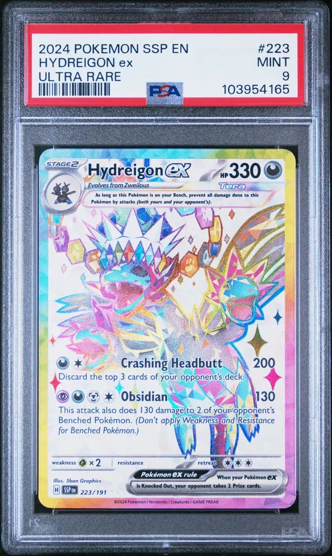 Hydreigon EX, Surging Sparks, PSA 9