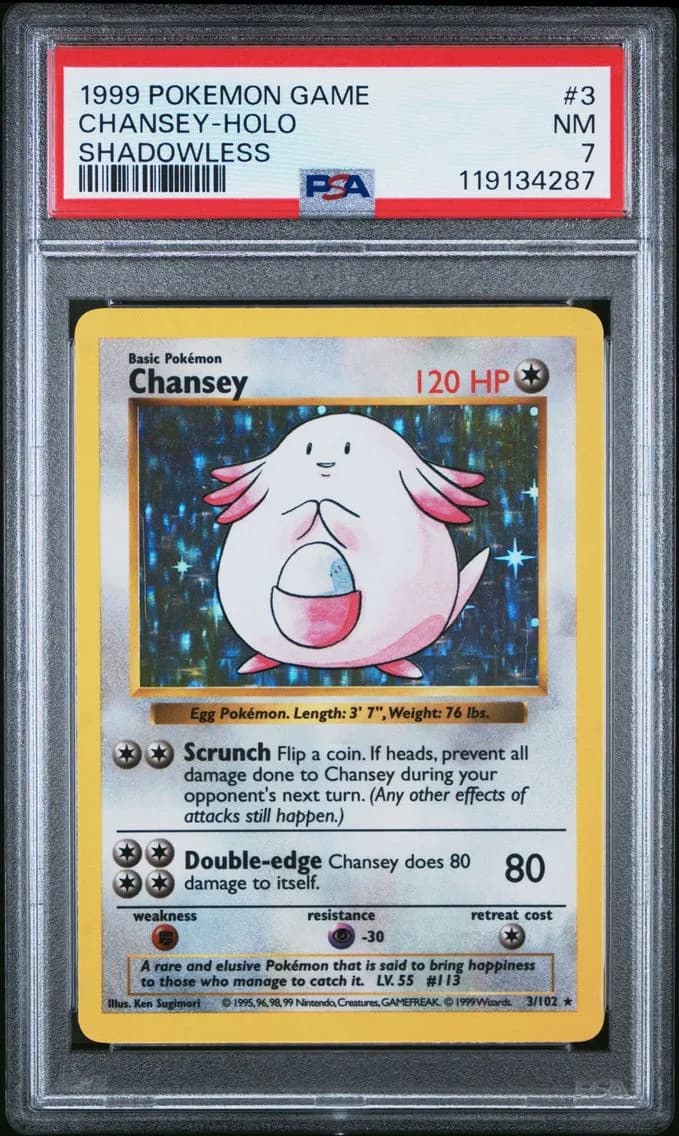 Chansey-Holo, Game, PSA 7
