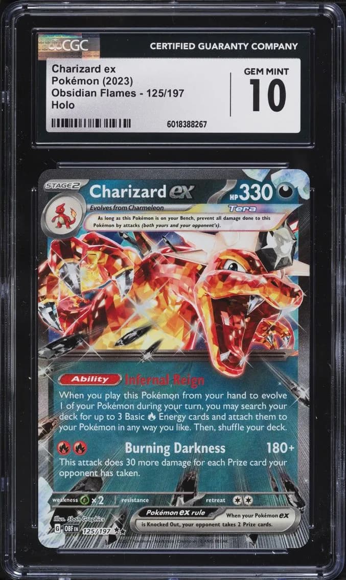 Charizard Ex, Obsidian Flames, CGC 10