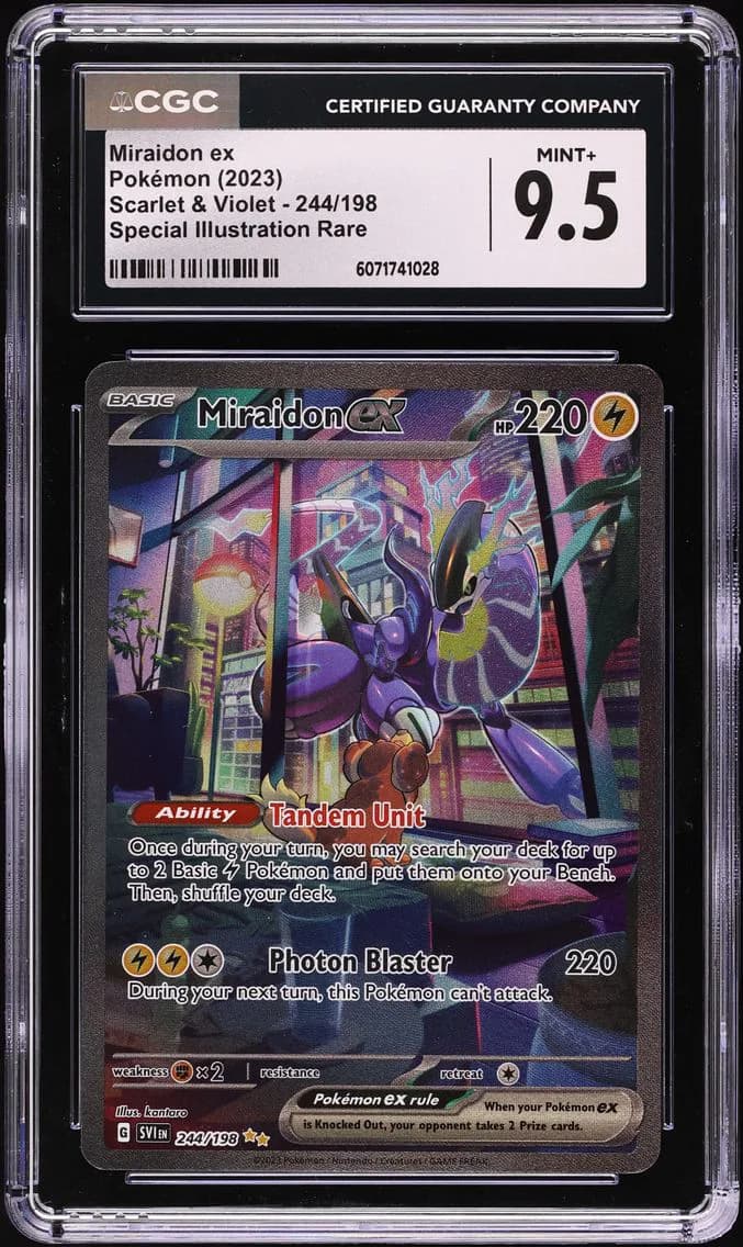 Miraidon EX, Scarlet & Violet - SV1EN, CGC 9.5