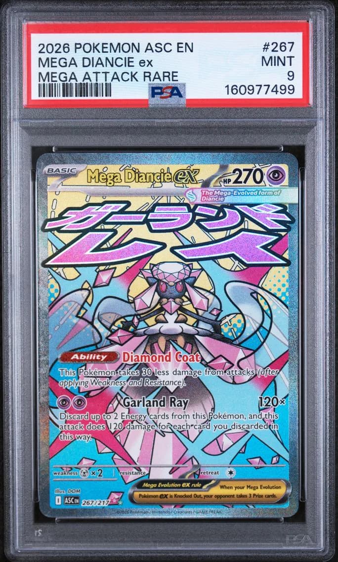 Mega Diancie EX, Ascended Heroes, PSA 9