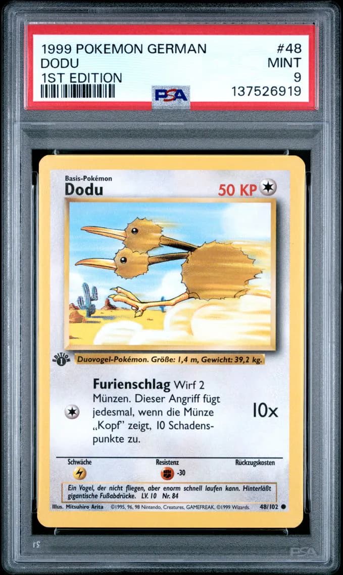 Dodu 1st Edition, German, PSA 9