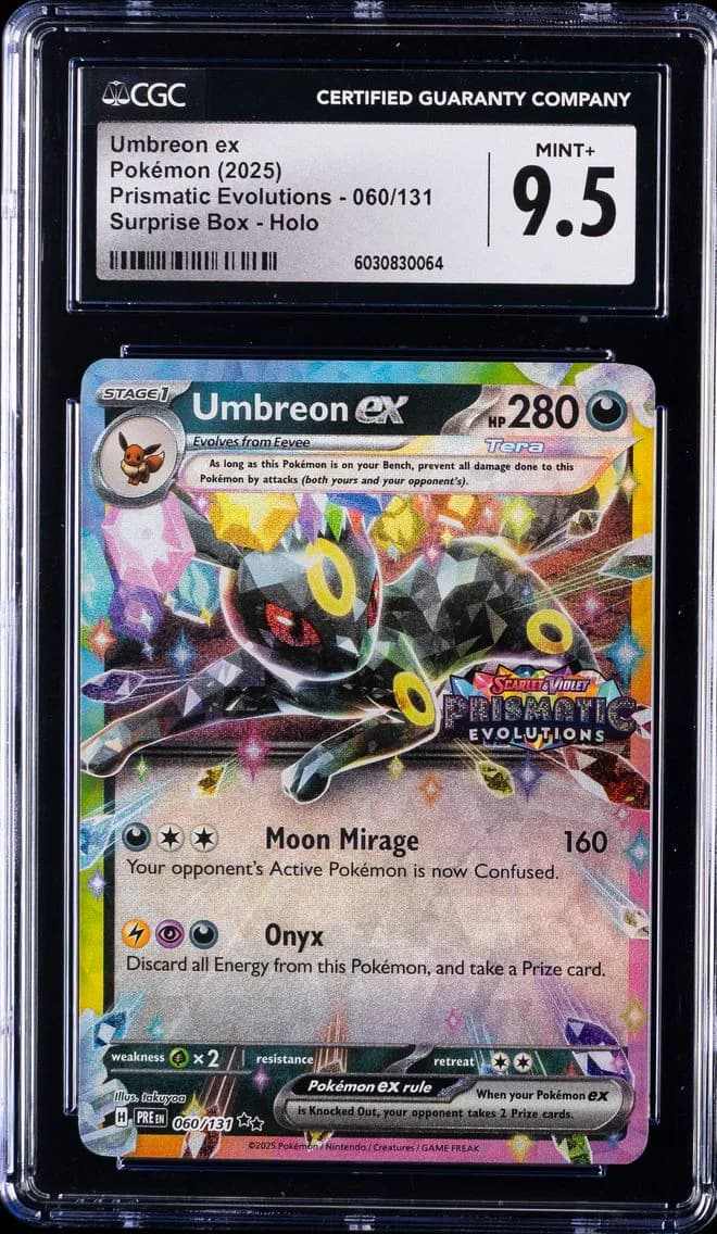 Umbreon EX, Prismatic Evolutions, CGC 9.5