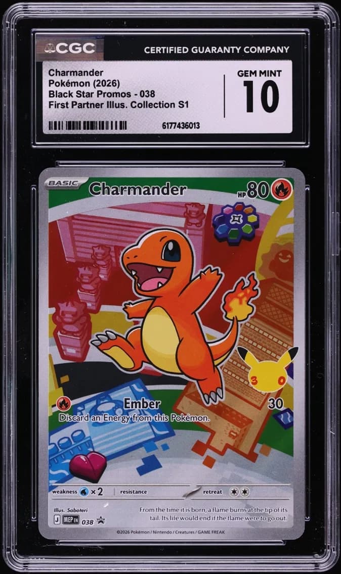 Charmander, Black Star Promos - Mega Evolution MEP EN, CGC 10