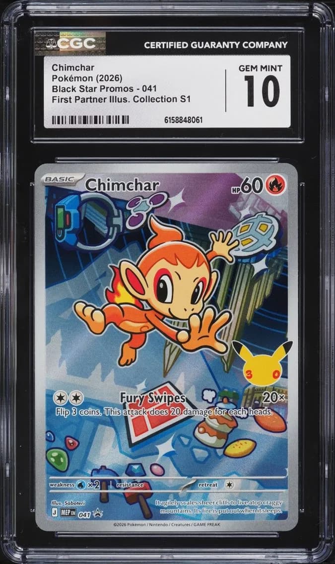 Chimchar, Black Star Promos - Mega Evolution MEP EN, CGC 10