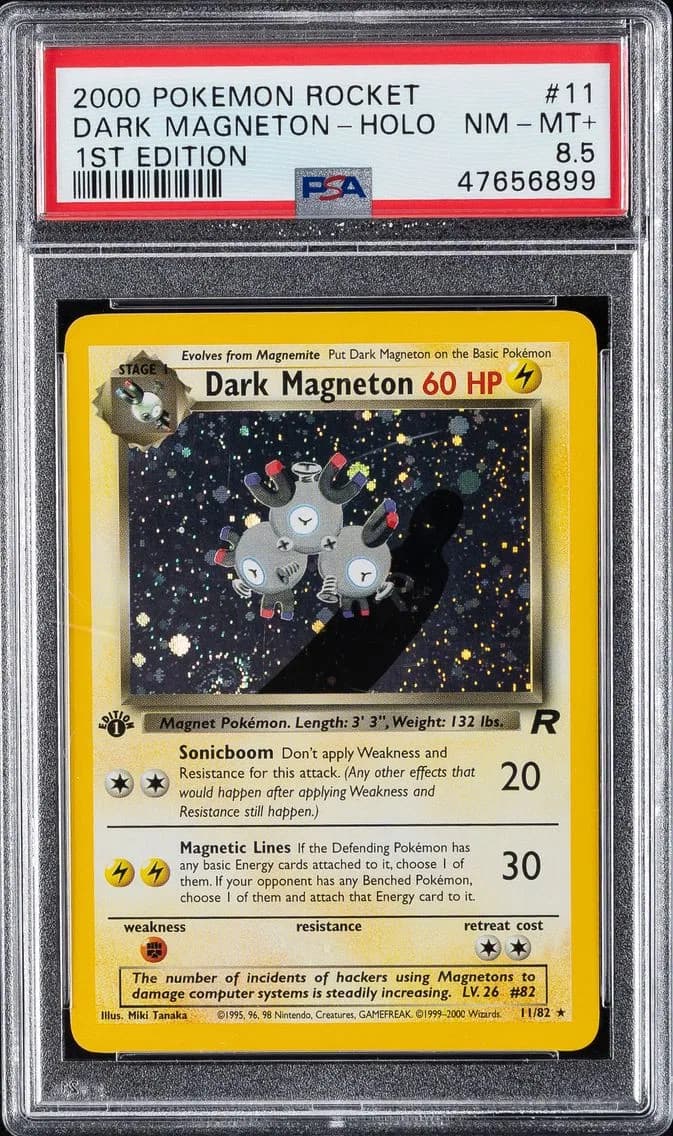 Dark Magneton-Holo, Rocket, PSA 8.5