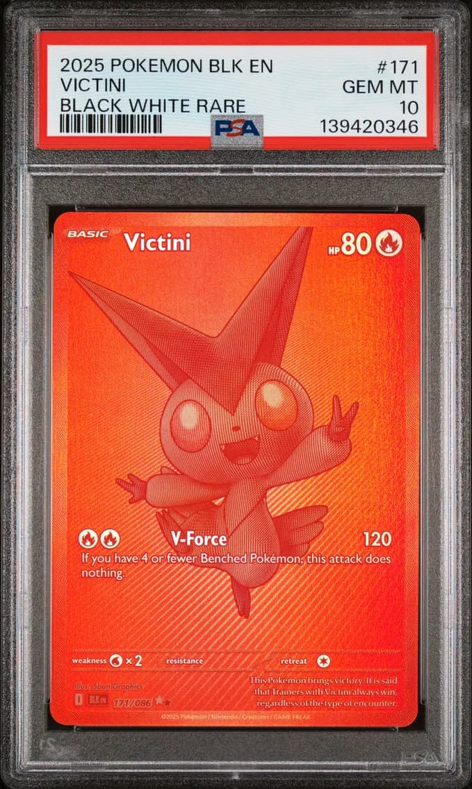 Victini, Black Bolt, PSA 10