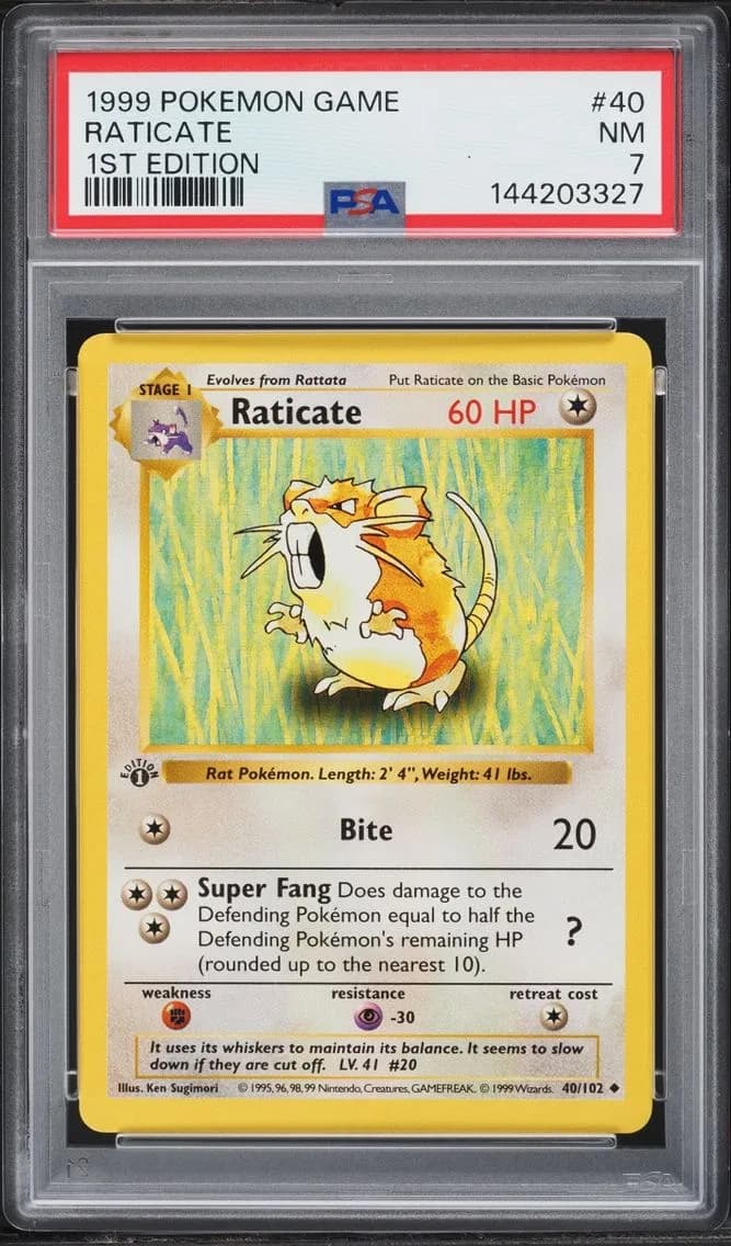 Raticate, Game, PSA 7