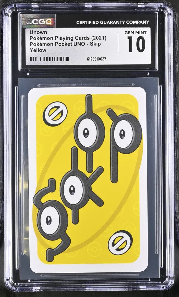 Unown, Pokémon Playing Cards Pok^mon Pocket UNO, CGC 