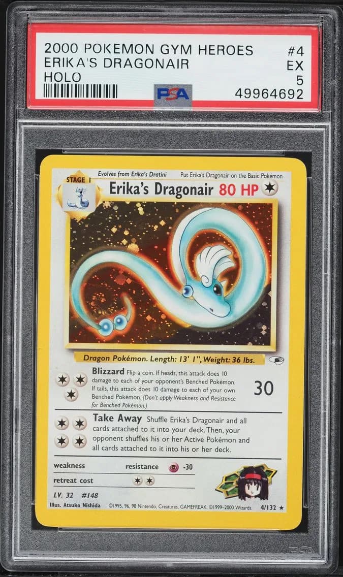 Erika's Dragonair, Gym Heroes, PSA 5