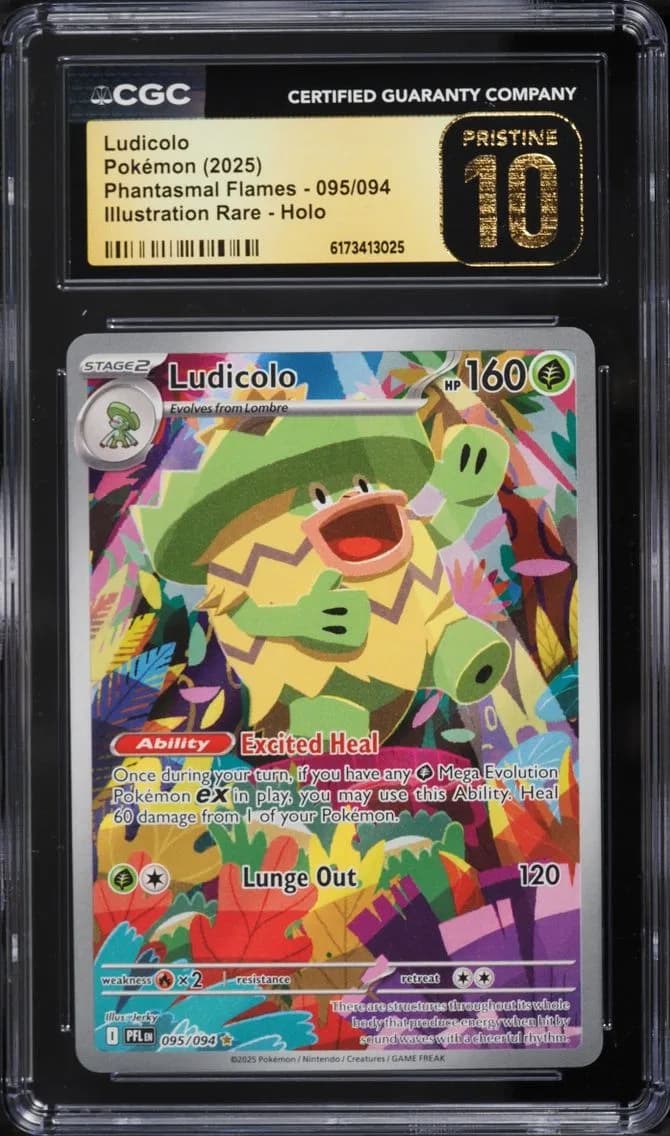 IR Ludicolo, Phantasmal Flames, CGC 10