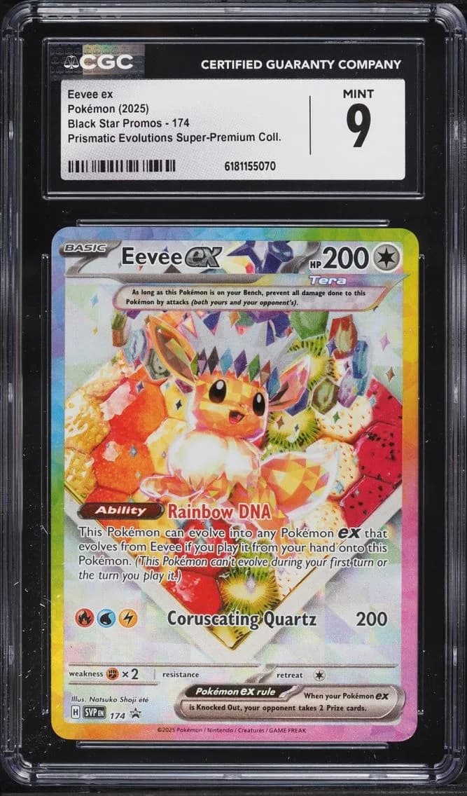 Eevee EX, Black Star Promos - Scarlet & Violet SVP EN, CGC 9