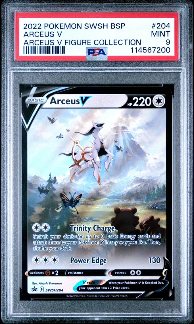 Arceus V, Swsh Black Star Promo, PSA 9