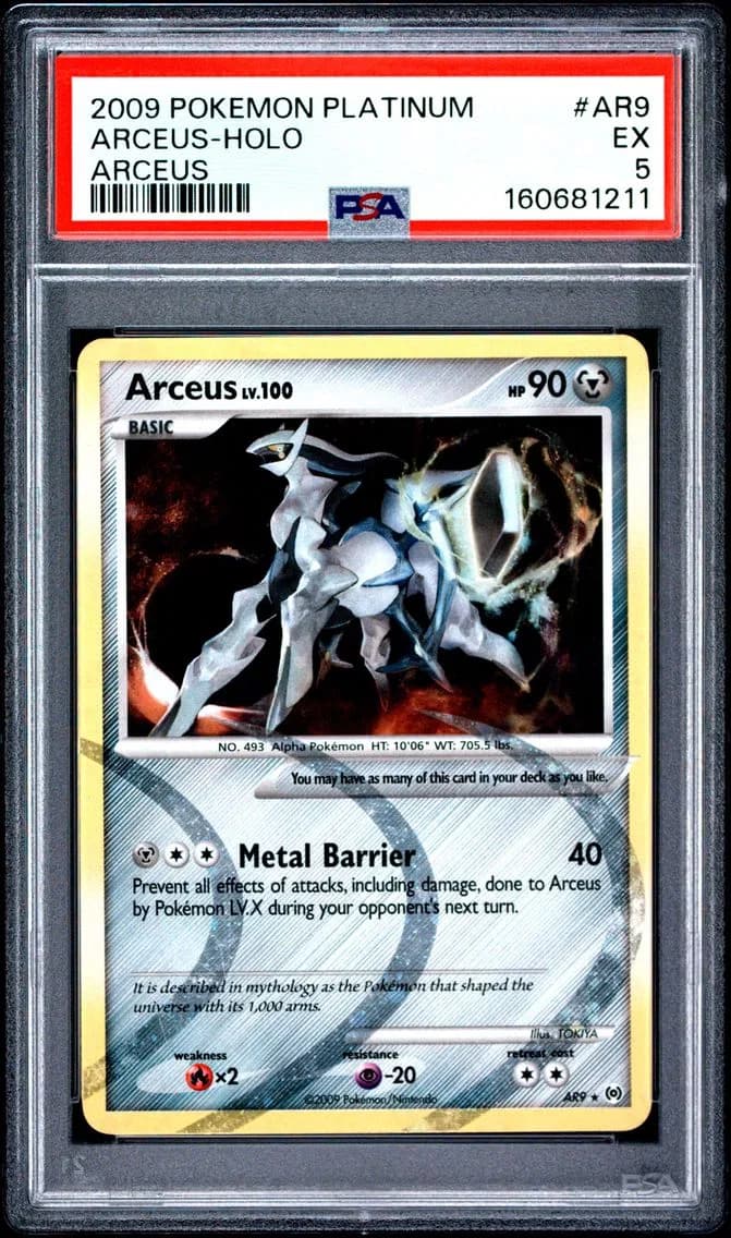 Arceus-Holo, Platinum Arceus, PSA 5