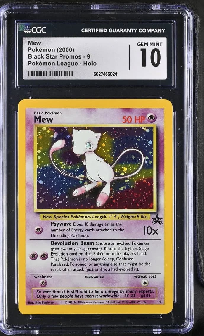 Mew, Black Star Promos - WotC, CGC 10