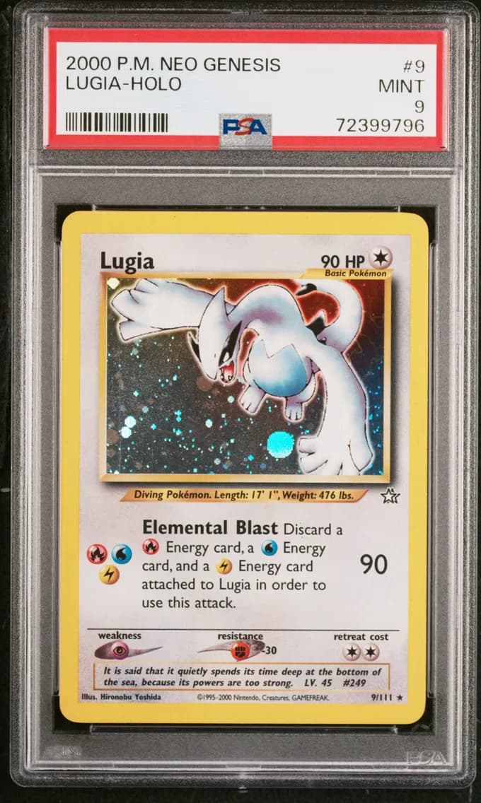Lugia-Holo, Neo Genesis, PSA 9