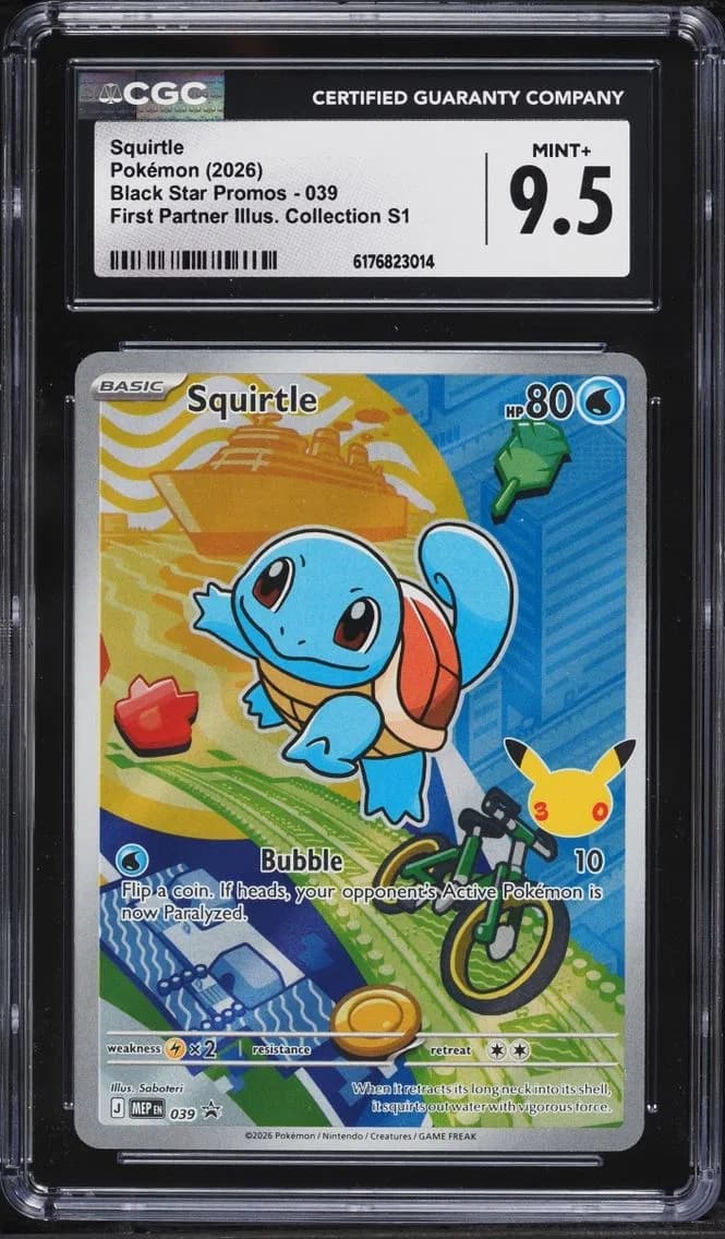 Squirtle, Black Star Promos - Mega Evolution MEP EN, CGC 9.5
