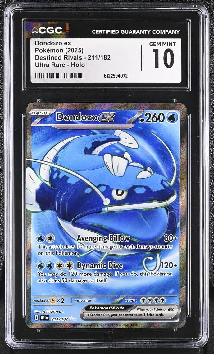 Dondozo ex, Destined Rivals, CGC 10