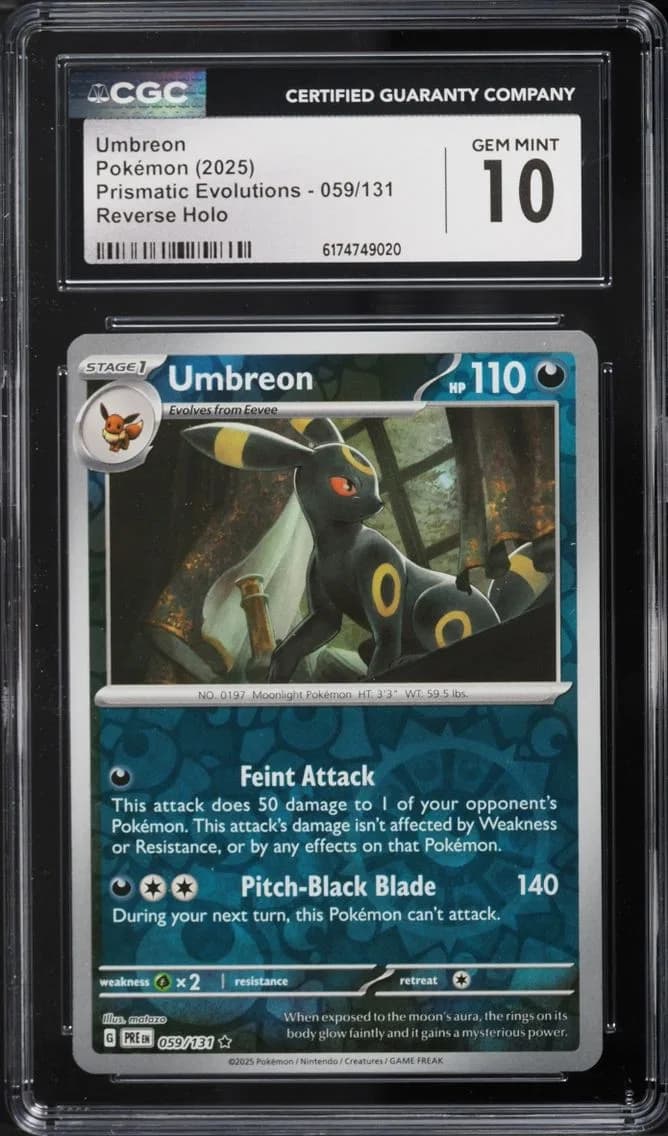 Umbreon, Prismatic Evolutions, CGC 10