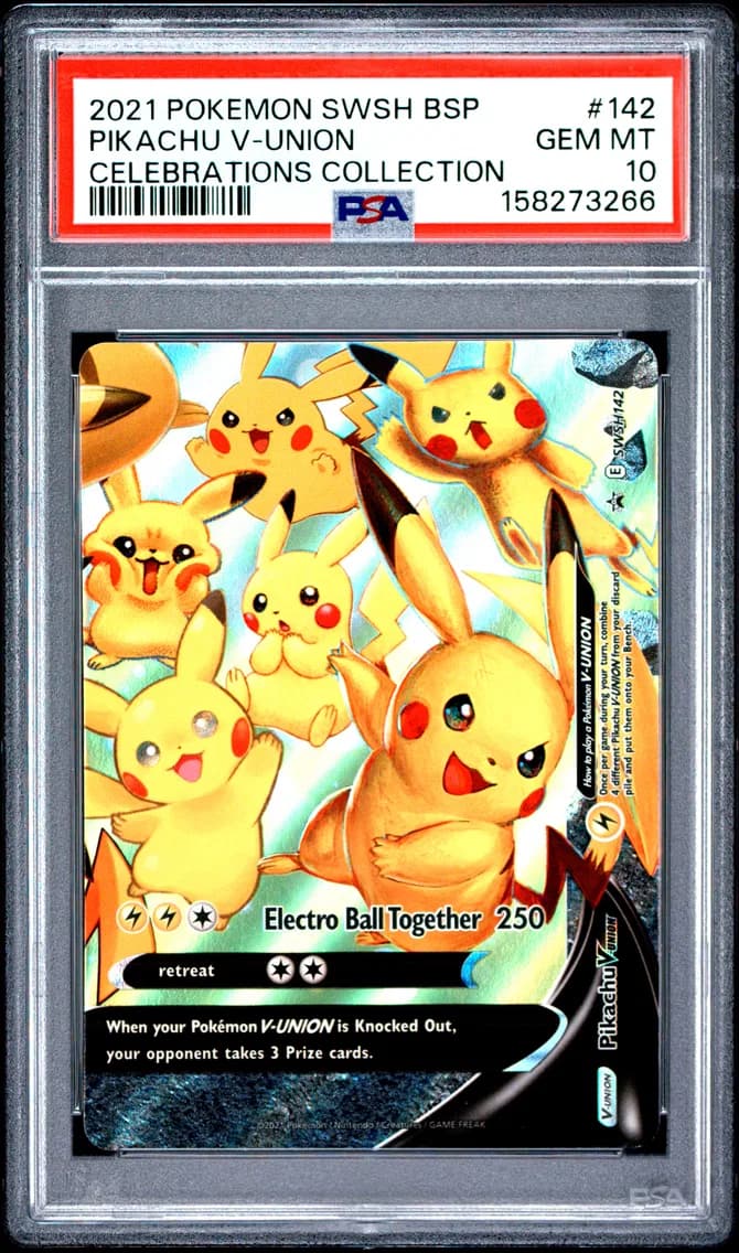 Pikachu V-Union, Swsh Black Star Promo, PSA 10