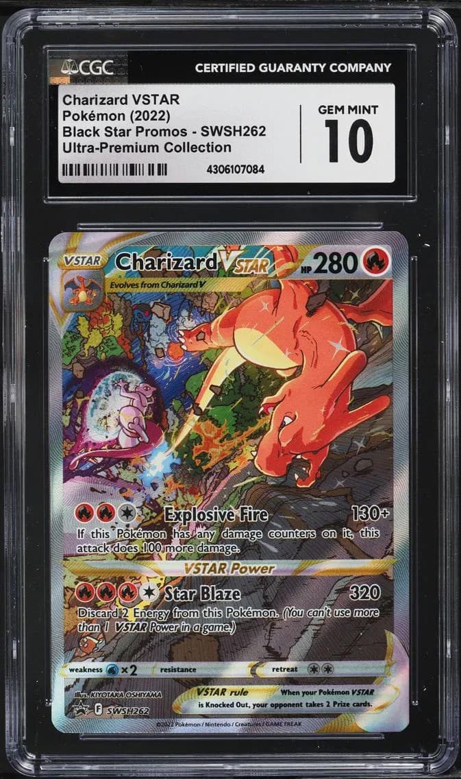 Charizard VSTAR, Black Star Promos - Sword & Shield, CGC 10
