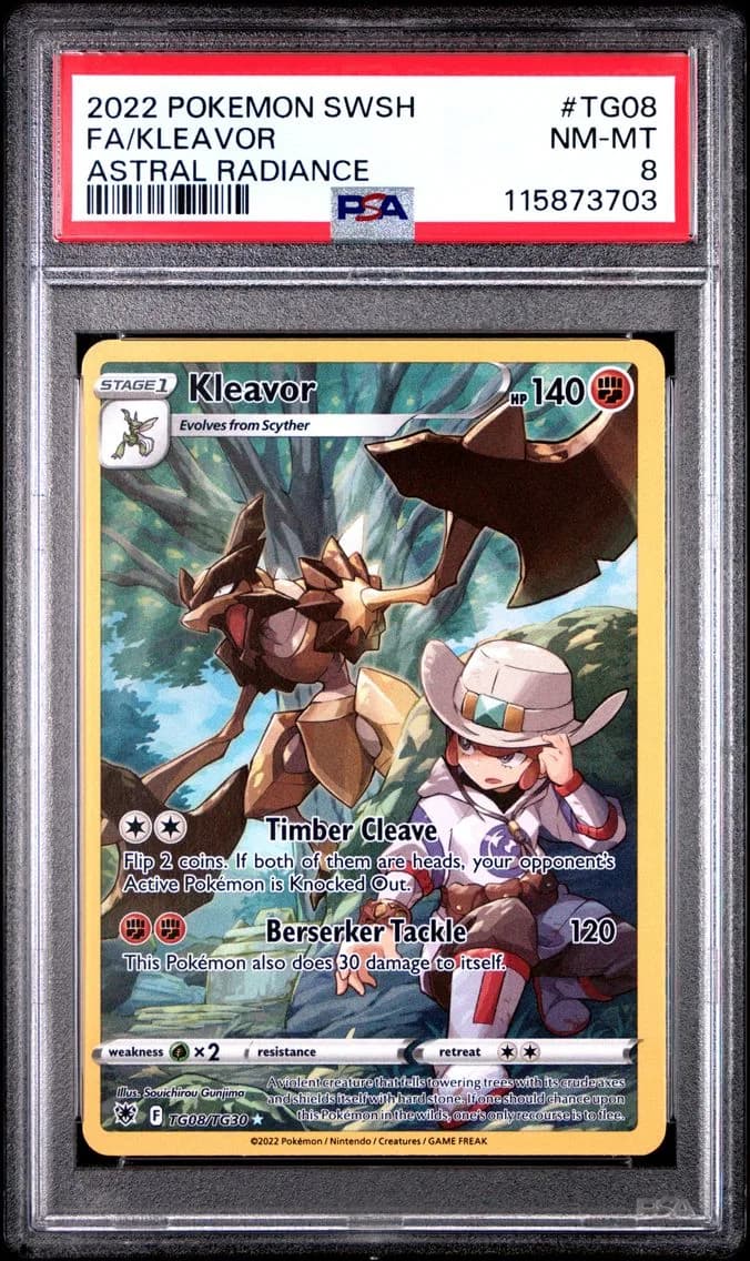 Kleavor, Sword & Shield Astral Radiance, PSA 8