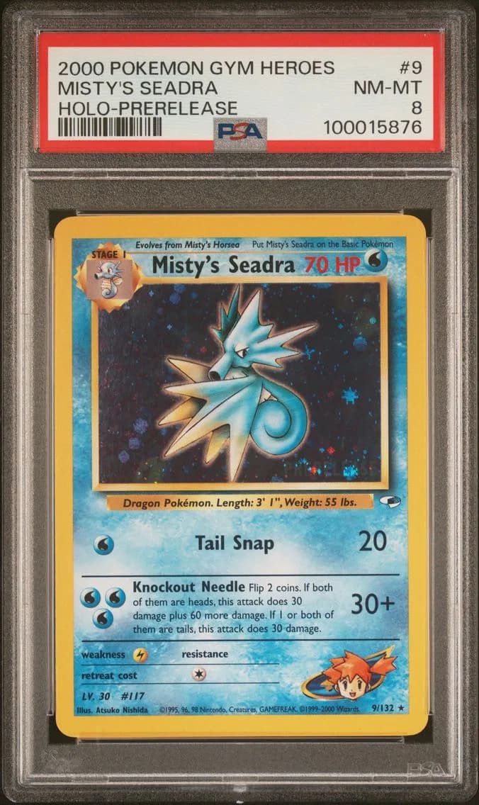 Misty's Seadra, Gym Heroes, PSA 8