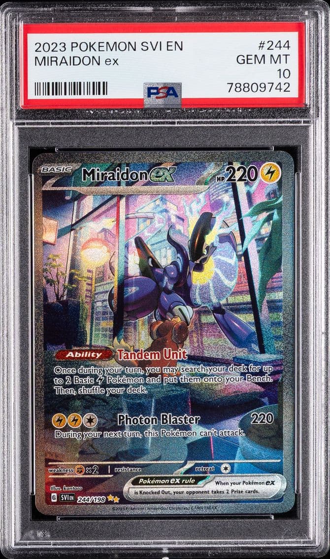 Miraidon EX, Scarlet & Violet, PSA 10