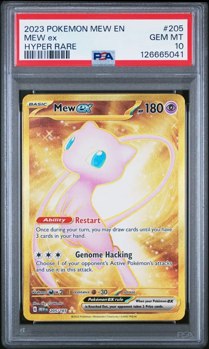 Mew EX, 151, PSA 10