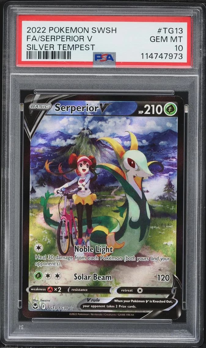 Serperior V, Sword & Shield Silver Tempest, PSA 10