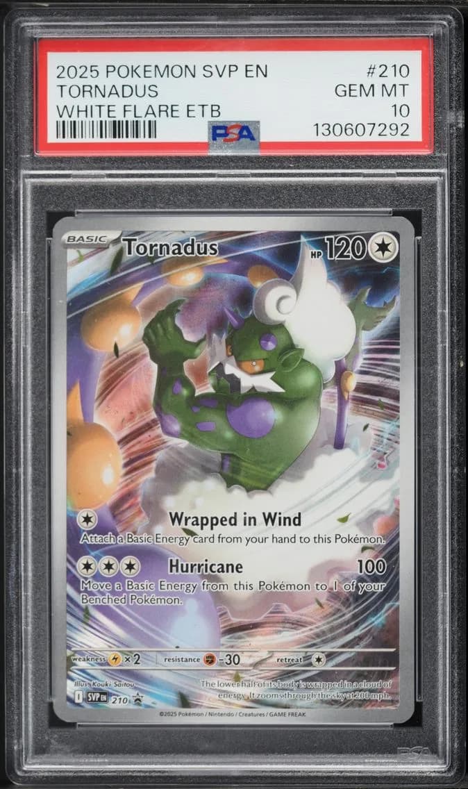 Tornadus, SV Black Star Promo, PSA 10