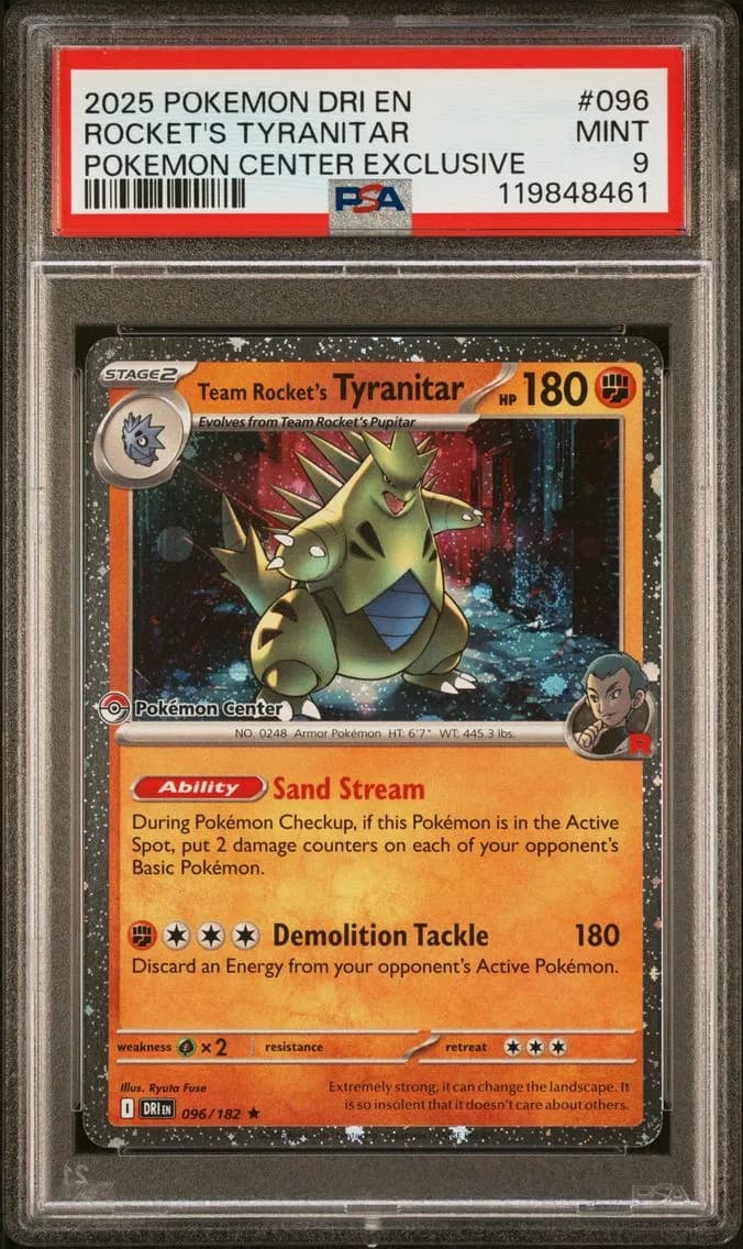 Team Rocket's Tyranitar, Destined Rivals, PSA 9