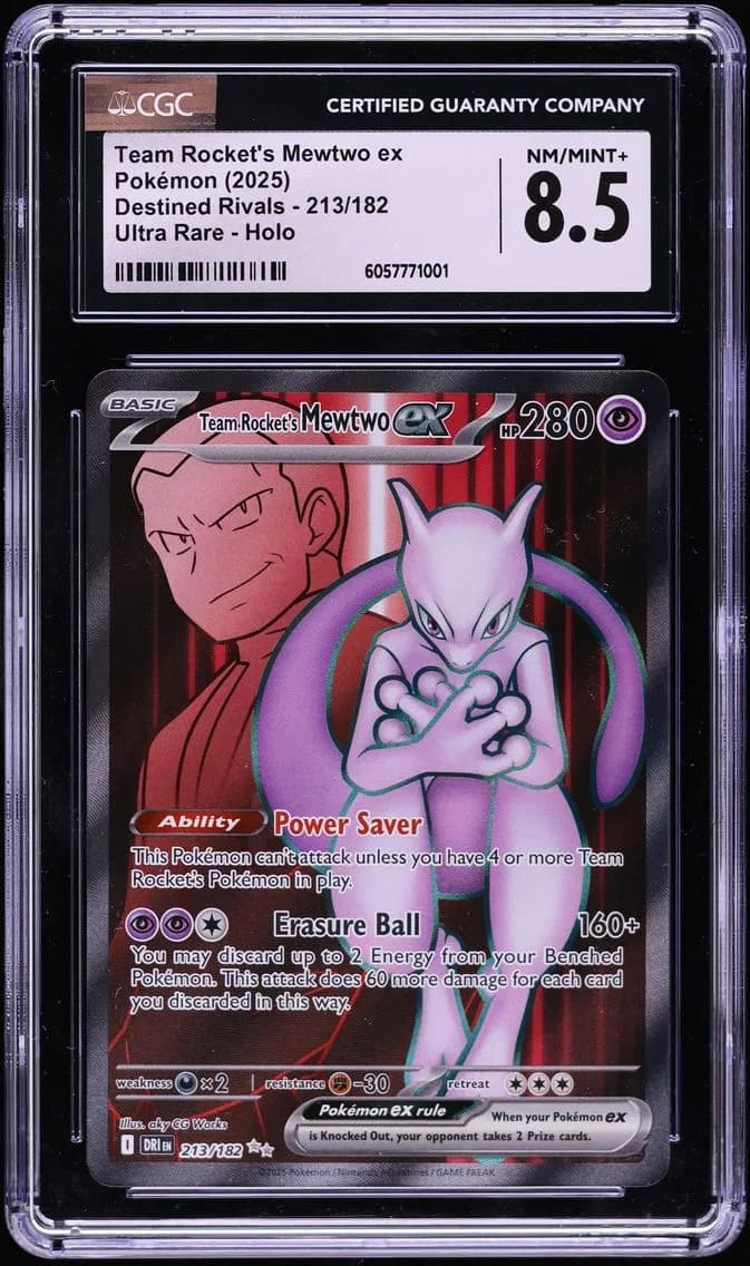 Team Rocket's Mewtwo EX, Destined Rivals, CGC 8.5
