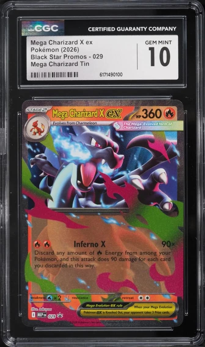 X Ex, Black Star Promos - Mega Evolution MEP EN, CGC 10