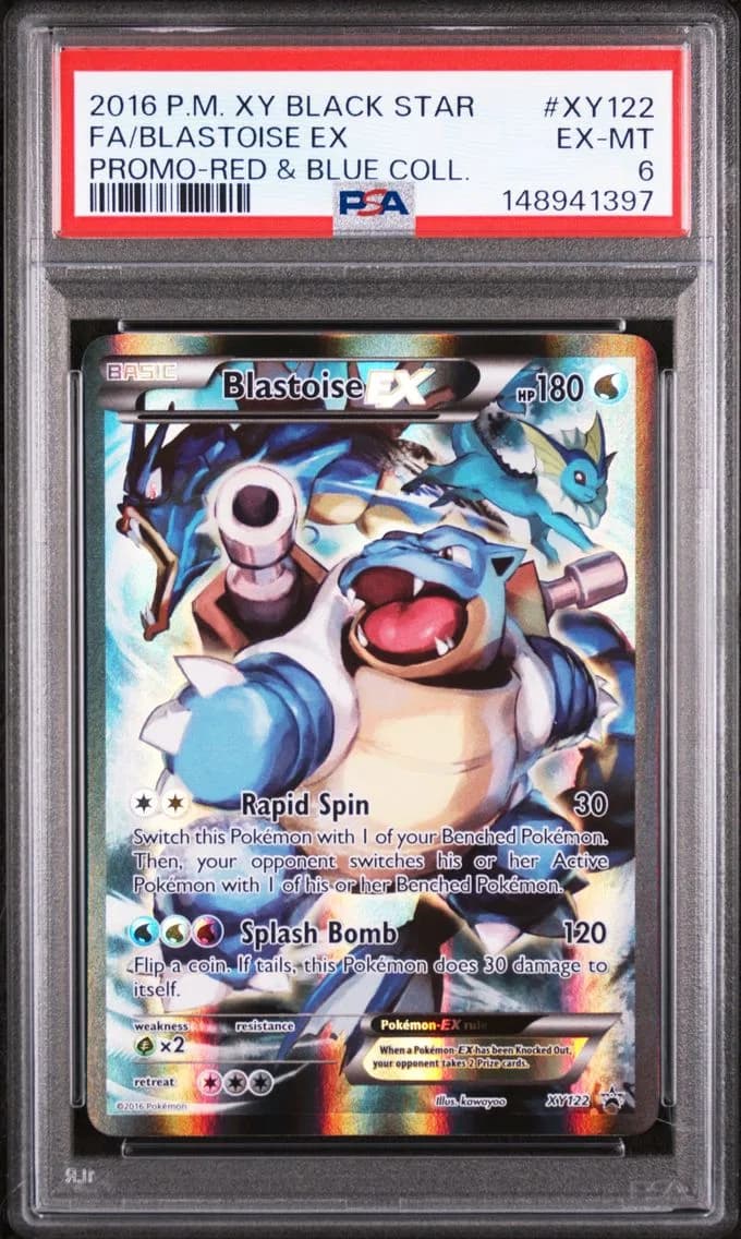Blastoise EX, XY Black Star Promo, PSA 6