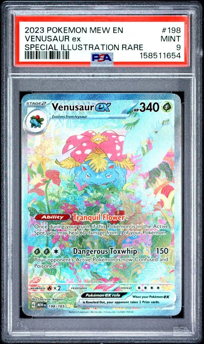 Venusaur EX, 151, PSA 9