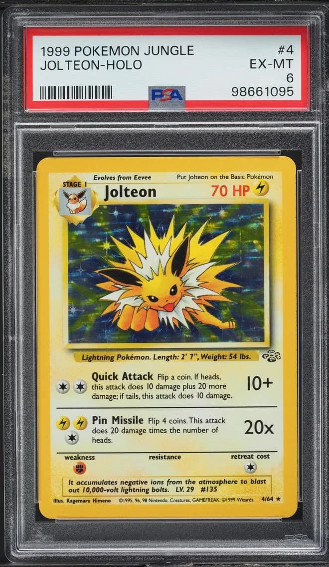 Jungle Holo Jolteon, Jungle, PSA 6