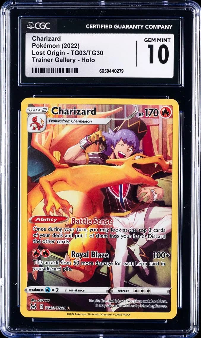 Charizard, Lost Origin, CGC 10