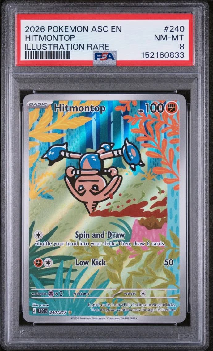Hitmontop, Ascended Heroes, PSA 8