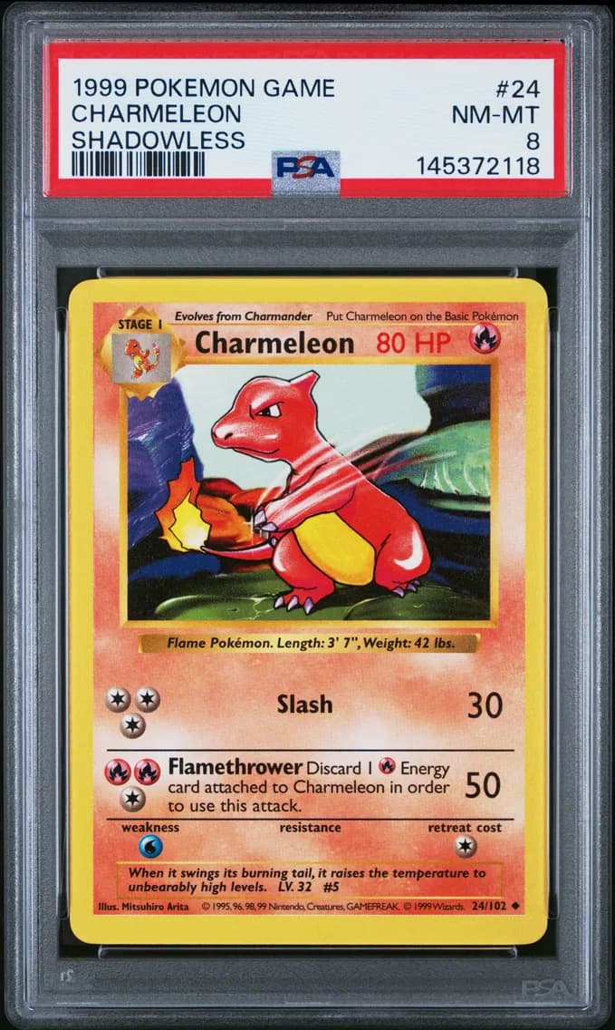 CHARMELEON Shadowless, Game, PSA 8