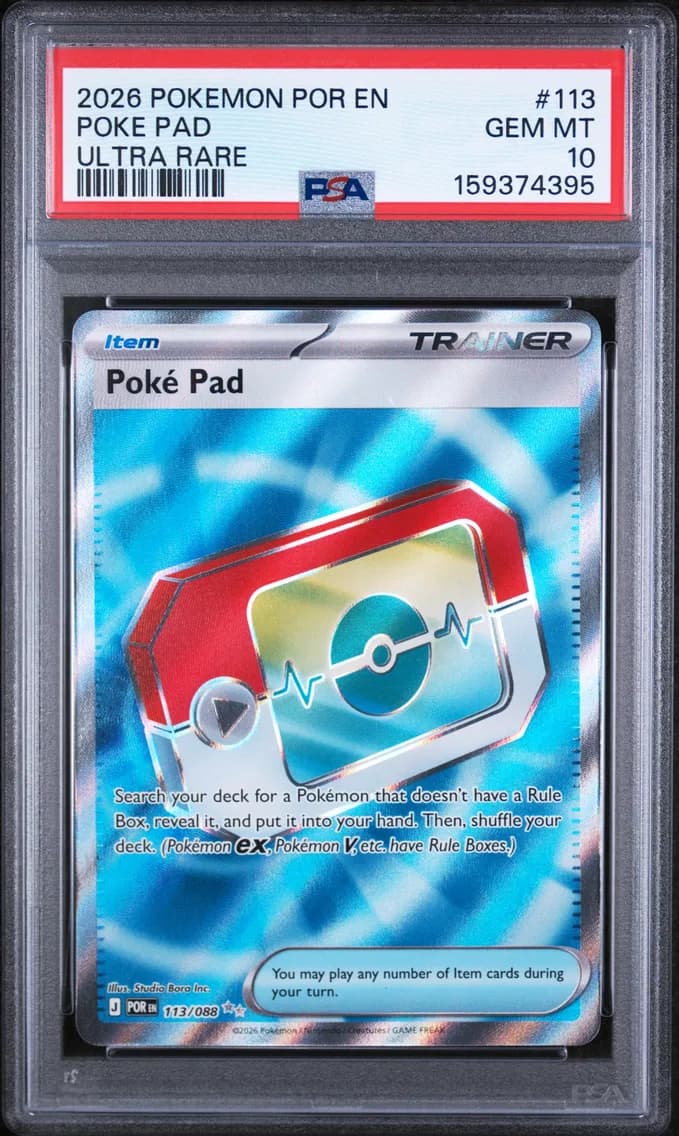 Poke Pad, Perfect Order, PSA 10
