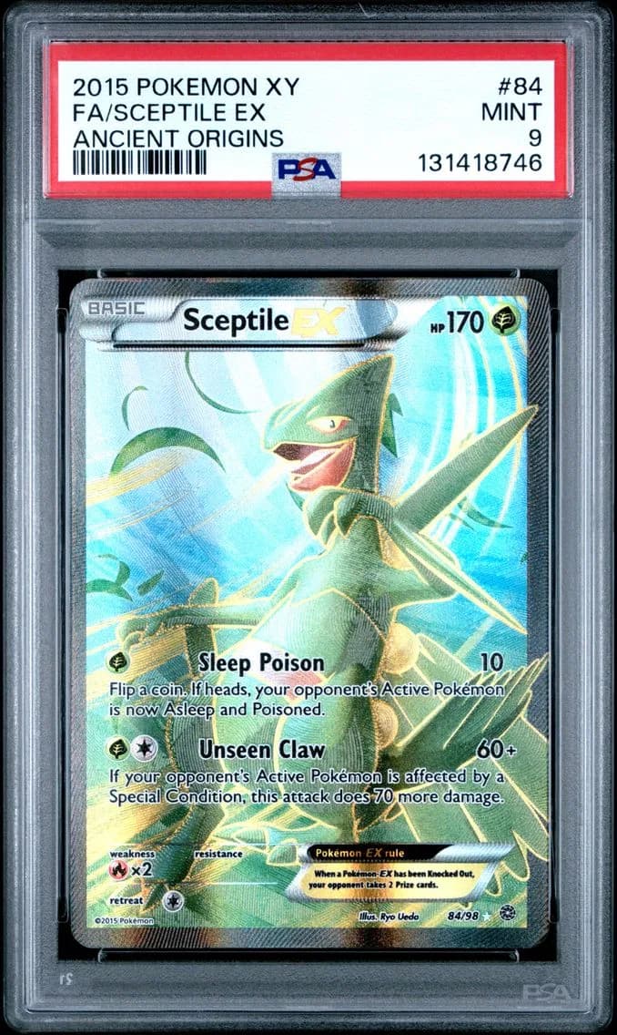 Sceptile EX, XY Ancient Origins, PSA 9